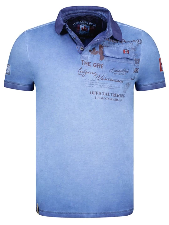 Zdjęcie produktu Canadian Peak Koszulka polo "Keoneak" w kolorze niebieskim rozmiar: L