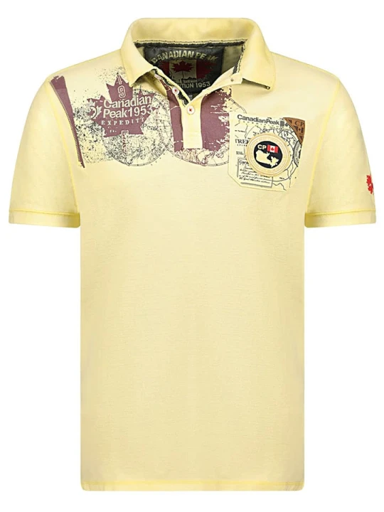 Zdjęcie produktu Canadian Peak Koszulka polo "Kimaceak" w kolorze żółtym rozmiar: S