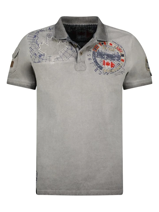 Zdjęcie produktu Canadian Peak Koszulka polo "Kinflateak" w kolorze szarym rozmiar: S