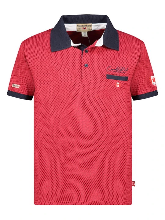 Zdjęcie produktu Canadian Peak Koszulka polo "Kingdomeak" w kolorze czerwonym rozmiar: S
