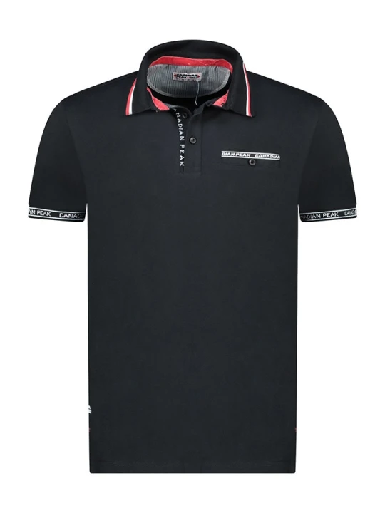 Zdjęcie produktu Canadian Peak Koszulka polo "Klarkeak" w kolorze czarnym rozmiar: S