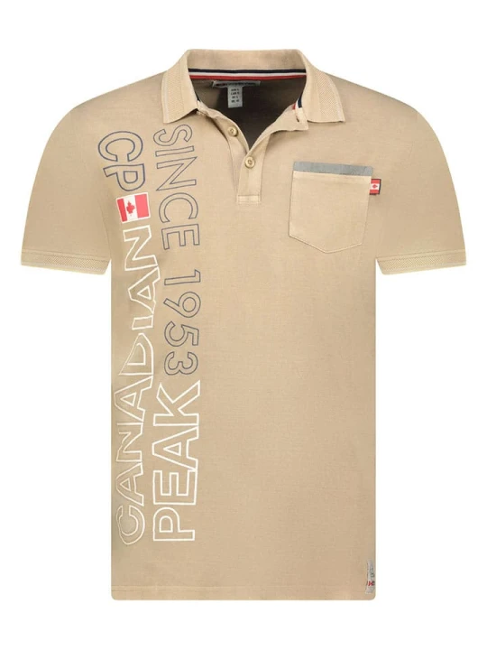 Zdjęcie produktu Canadian Peak Koszulka polo "Konakreak" w kolorze beżowym rozmiar: M