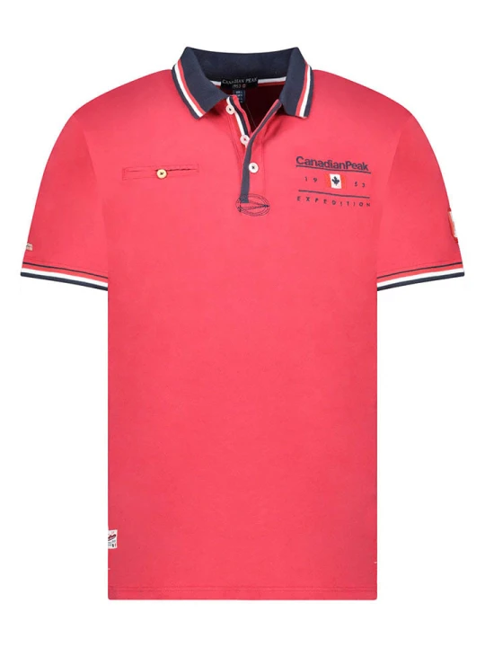 Zdjęcie produktu Canadian Peak Koszulka polo "Konbustybleak" w kolorze czerwonym rozmiar: S