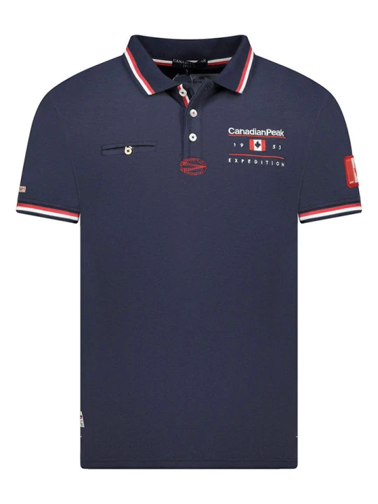 Zdjęcie produktu Canadian Peak Koszulka polo "Konbustybleak" w kolorze granatowym rozmiar: XXL