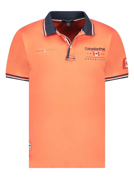 Zdjęcie produktu Canadian Peak Koszulka polo "Konbustybleak" w kolorze pomarańczowym rozmiar: S