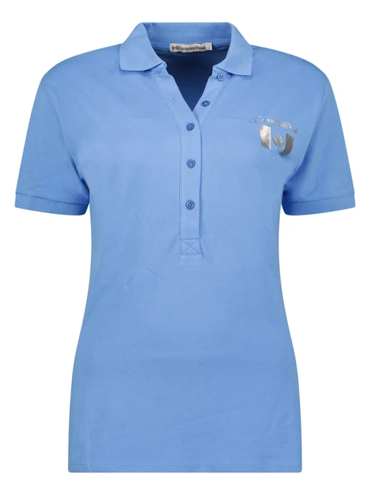Zdjęcie produktu Canadian Peak Koszulka polo "Koqueleak" w kolorze błękitnym rozmiar: S