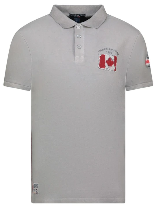 Zdjęcie produktu Canadian Peak Koszulka polo "Kotzeak" w kolorze szarym rozmiar: S