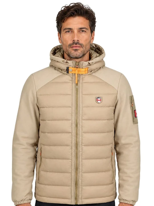 Zdjęcie produktu Canadian Peak Kurtka pikowana "Abatoreak" w kolorze beżowym rozmiar: XXL