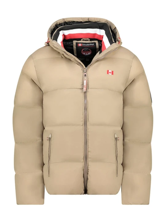 Zdjęcie produktu Canadian Peak Kurtka pikowana "Anceleak" w kolorze beżowym rozmiar: 3XL