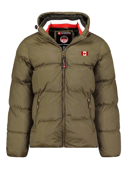 Zdjęcie produktu Canadian Peak Kurtka pikowana "Anceleak" w kolorze khaki rozmiar: 128