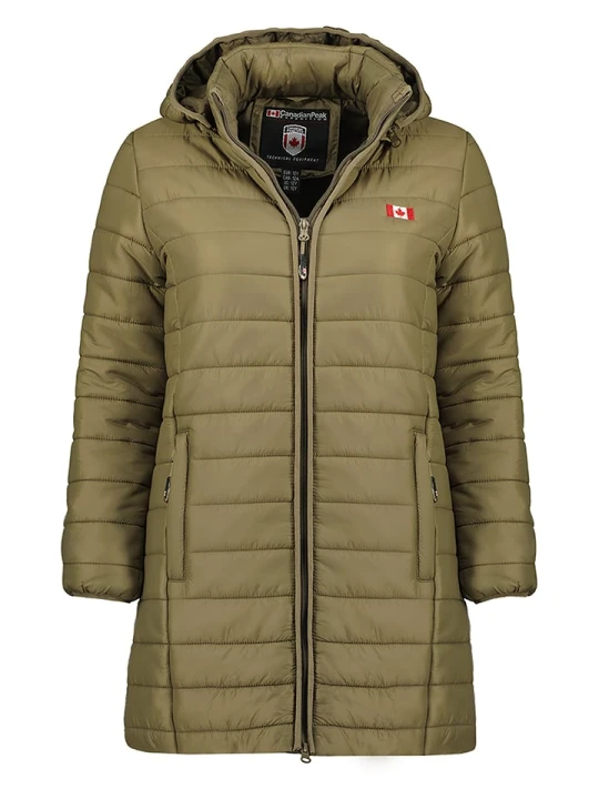 Zdjęcie produktu Canadian Peak Kurtka pikowana "Atikeak" w kolorze khaki rozmiar: 128