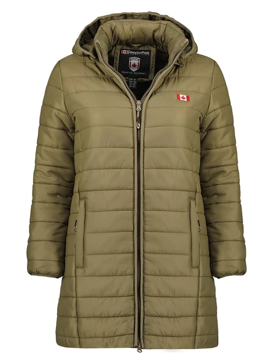 Zdjęcie produktu Canadian Peak Kurtka pikowana "Atikeak" w kolorze khaki rozmiar: XL
