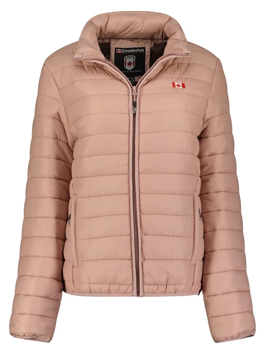 Zdjęcie produktu Canadian Peak Kurtka pikowana "Atikeak" w kolorze szaroróżowym rozmiar: L