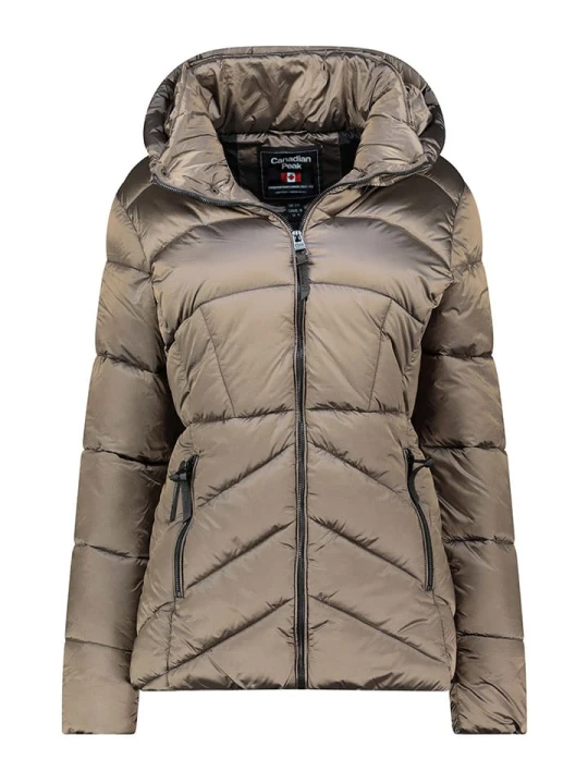 Zdjęcie produktu Canadian Peak Kurtka pikowana "Blancheak" w kolorze szarobrązowym rozmiar: XL