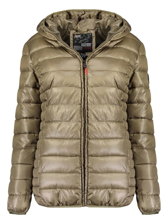Zdjęcie produktu Canadian Peak Kurtka pikowana "Colombiana Hood" w kolorze oliwkowym rozmiar: 140