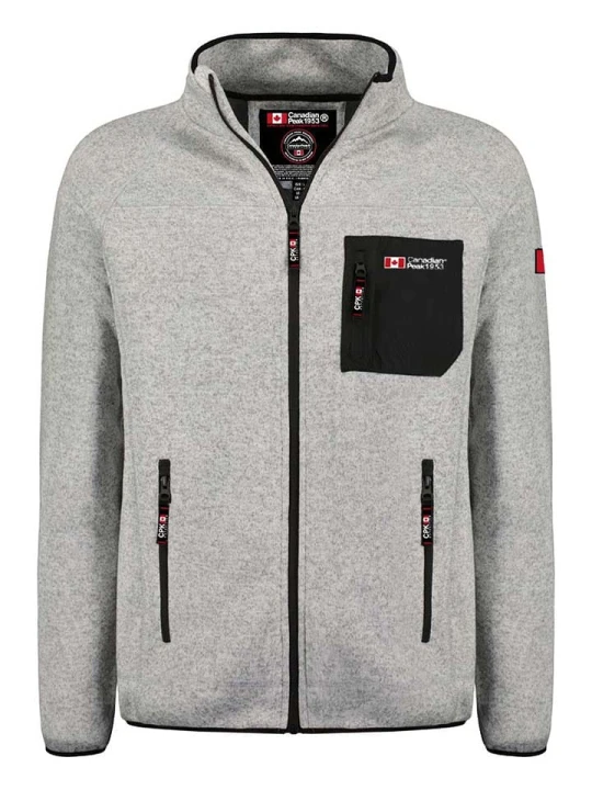 Zdjęcie produktu Canadian Peak Kurtka polarowa "Titleak" w kolorze jasnoszarym rozmiar: 3XL