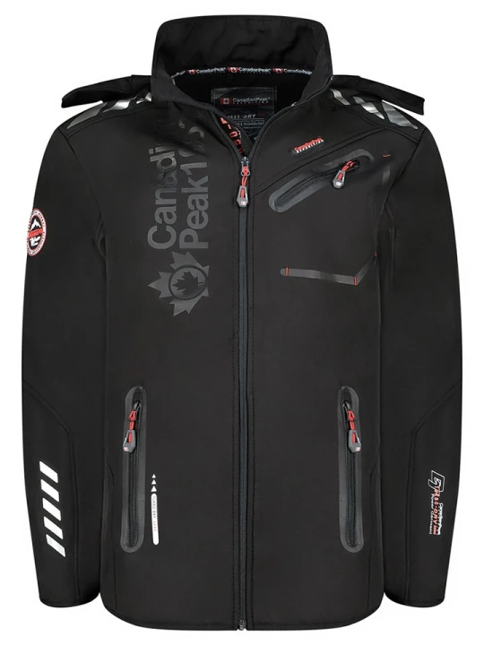 Zdjęcie produktu Canadian Peak Kurtka softshellowa "Royauteak" w kolorze czarnym rozmiar: 3XL