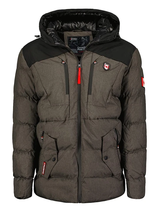 Zdjęcie produktu Canadian Peak Kurtka zimowa "Cashblendeak" w kolorze antracytowo-czarnym rozmiar: XXL