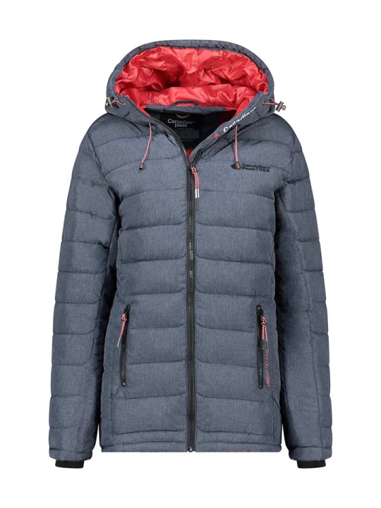 Zdjęcie produktu Canadian Peak Płaszcz pikowany "Astaneak" w kolorze granatowym rozmiar: S