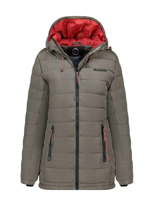 Zdjęcie produktu Canadian Peak Płaszcz pikowany "Astaneak" w kolorze khaki rozmiar: S