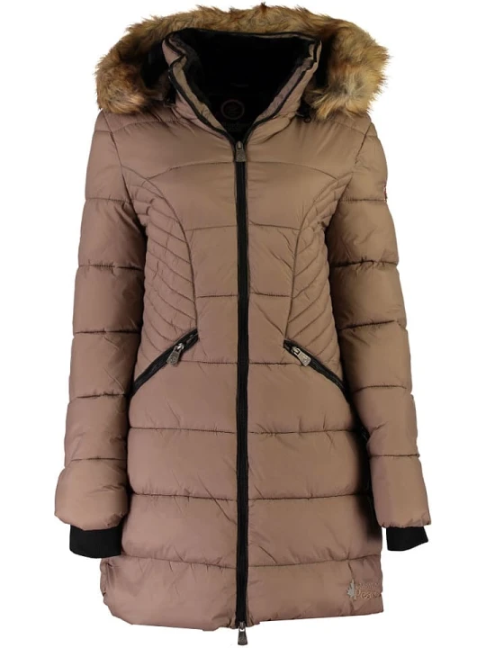 Zdjęcie produktu Canadian Peak Płaszcz zimowy "Akapeak" w kolorze szarobrązowym rozmiar: 164