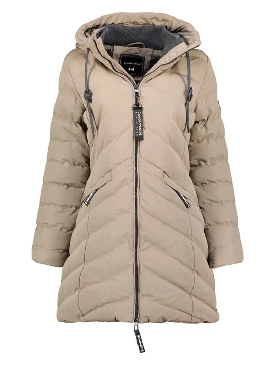 Zdjęcie produktu Canadian Peak Płaszcz zimowy "Clarisseak" w kolorze beżowym rozmiar: XL