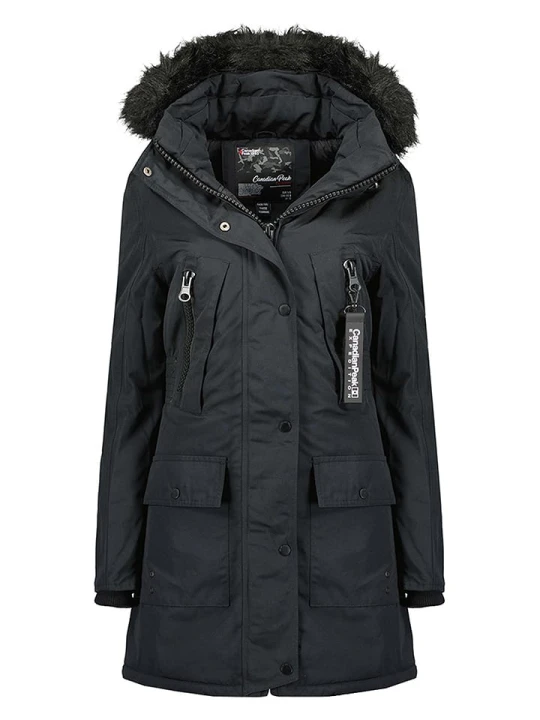 Zdjęcie produktu Canadian Peak Płaszcz zimowy "Corteak" w kolorze czarnym rozmiar: XL