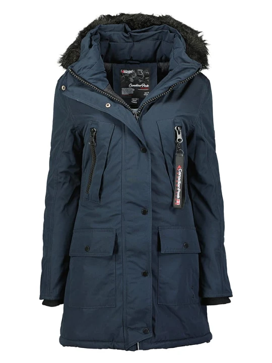 Zdjęcie produktu Canadian Peak Płaszcz zimowy "Corteak" w kolorze granatowym rozmiar: XL