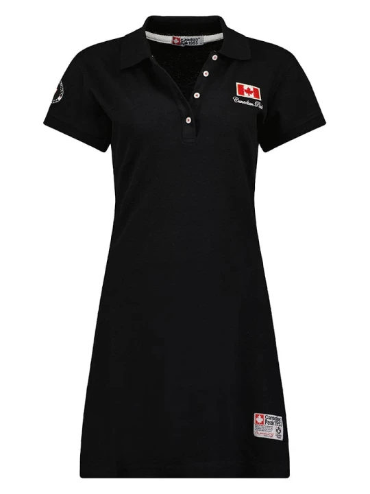 Zdjęcie produktu Canadian Peak Sukienka polo "Katcheak" w kolorze czarnym rozmiar: XXL