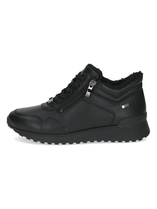 Zdjęcie produktu Caprice Skórzane sneakersy w kolorze czarnym rozmiar: 37