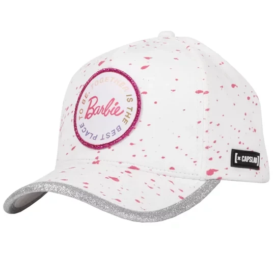 Zdjęcie produktu Capslab Barbie Cap CL-BA1-2-CB-BAR2, Damskie, Białe, czapki z daszkiem, poliester, rozmiar: One size