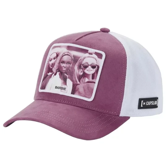 Zdjęcie produktu Capslab Barbie Cap CL-BA2-2-PCT-BAR, Damskie, Różowe, czapki z daszkiem, poliester, rozmiar: One size