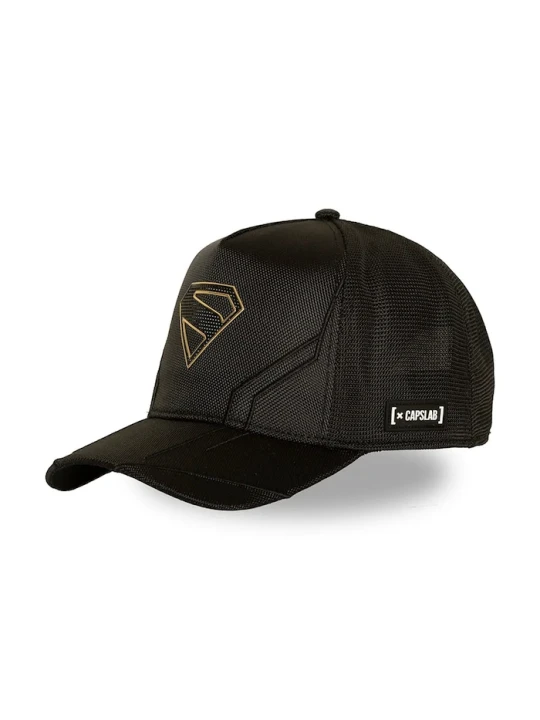 Zdjęcie produktu Capslab czapka z daszkiem trucker z bawełną x DC Comics czarny