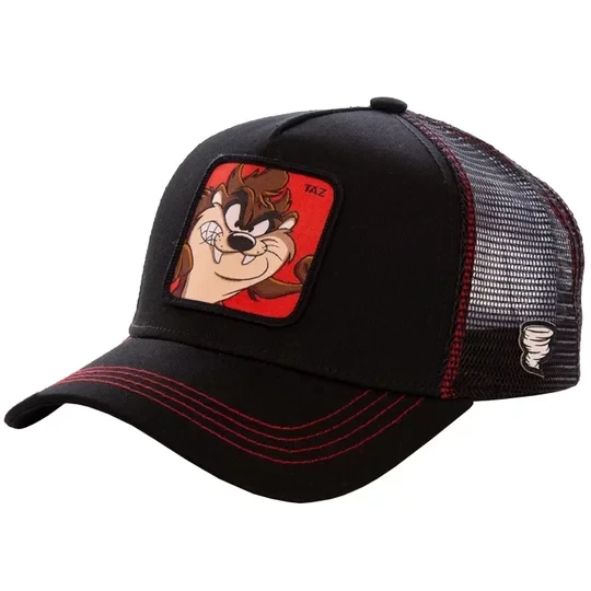 Zdjęcie produktu Capslab Freegun Looney Tunes Trucker Cap CL-LOO-1-TAZ1, Męskie, Czarne, czapki z daszkiem, bawełna, rozmiar: One size