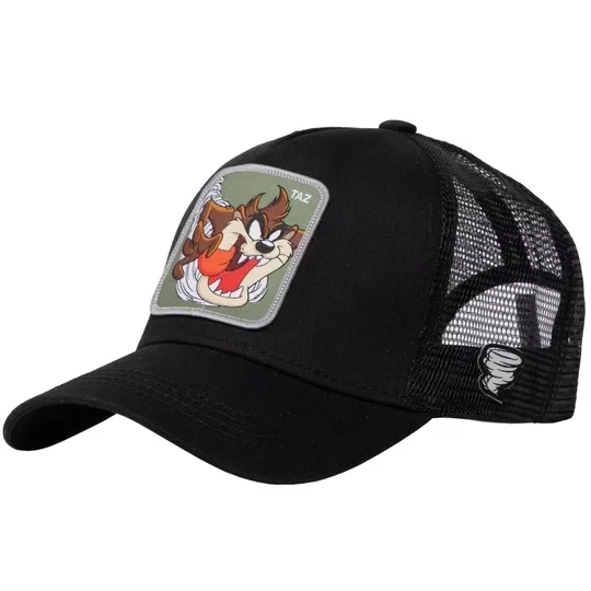 Zdjęcie produktu Capslab Freegun Looney Tunes Trucker Cap CL-LOO-1-TAZ3, Męskie, Czarne, czapki z daszkiem, bawełna, rozmiar: One size