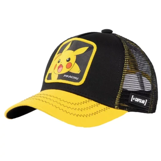 Zdjęcie produktu Capslab Freegun Pokemon Jr CL-PKM2-3-PIK6, Dla chłopca, Czarne, czapki z daszkiem, poliester, rozmiar: One size
