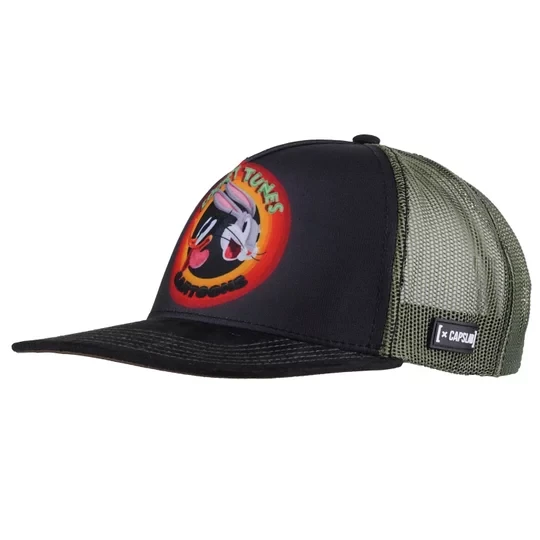 Zdjęcie produktu Capslab Looney Tunes Trucker Cap CL-LOO8-1-CASF-RIN, Męskie, Czarne, czapki z daszkiem, bawełna, rozmiar: One size