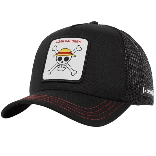 Zdjęcie produktu Capslab One Piece Trucker Cap CL-OP1-1-SKU2, Męskie, Czarne, czapki z daszkiem, bawełna, rozmiar: One size
