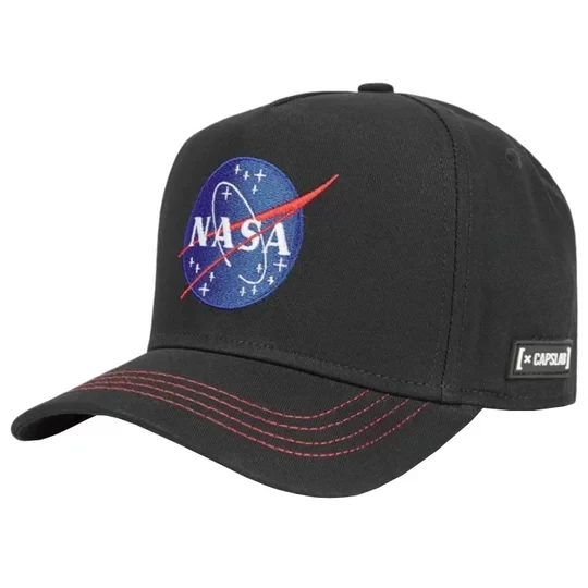 Zdjęcie produktu Capslab Space Mission NASA Cap CL-NASA-1-NAS5, Męskie, Czarne, czapki z daszkiem, bawełna, rozmiar: One size