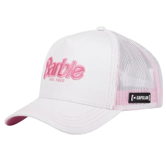 Zdjęcie produktu Capslab Trucker Barbie Cap CL-BA1-2-CT-BAR9, Damskie, Białe, czapki z daszkiem, poliester, rozmiar: One size