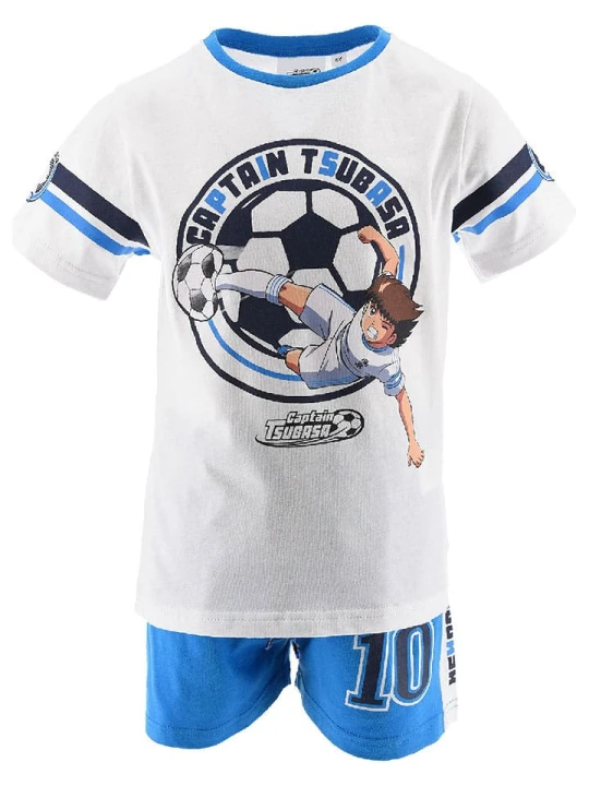 Zdjęcie produktu Captain Tsubasa 2-częściowy zestaw "Kapitan Tsubasa" w kolorze biało-niebieskim rozmiar: 98