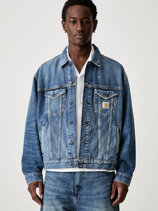 Zdjęcie produktu Carhartt WIP Helston krótka kurtka jeansowa męska