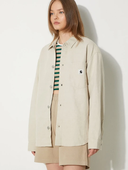 Zdjęcie produktu Carhartt WIP koszula z domieszką lnu Ethel Shirt Jac