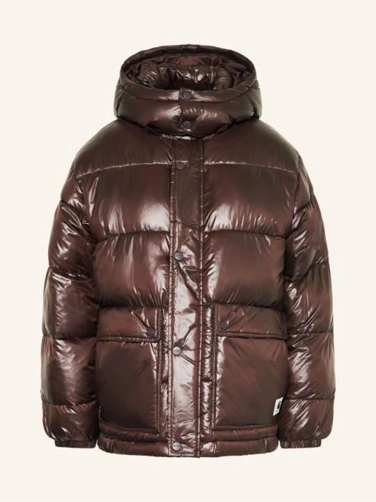 Zdjęcie produktu Carhartt Wip Kurtka Pikowana Benson Z Odpinanym Kapturem braun CIEMNOBRĄZOWY