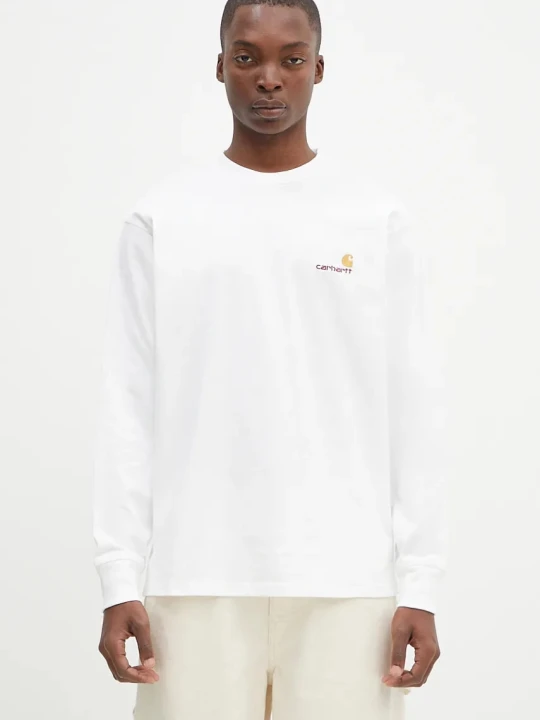 Zdjęcie produktu Carhartt WIP longsleeve bawełniany Longsleeve American Script T-Shirt