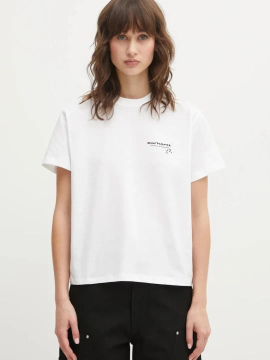 Zdjęcie produktu Carhartt WIP t-shirt bawełniany W SS Garble T-Shirt