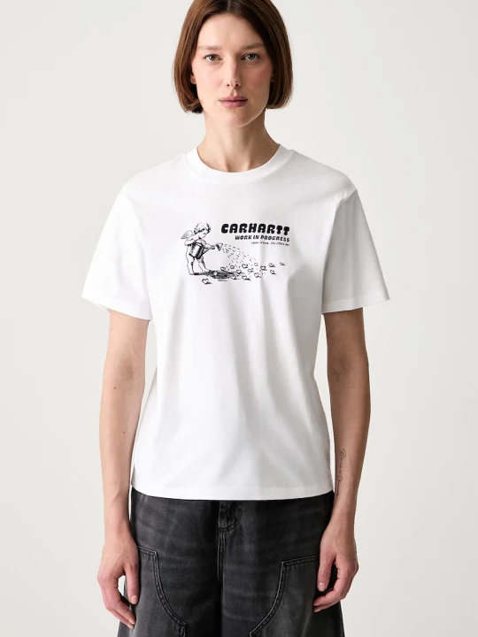 Zdjęcie produktu Carhartt WIP W / Bumper Sticker T-shirt bawełniany damski