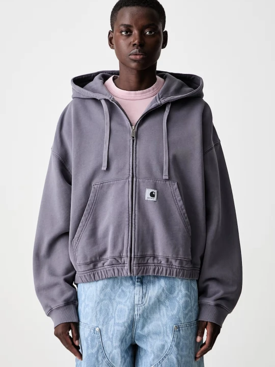 Zdjęcie produktu Carhartt WIP W Hooded Hoggard bluza rozpinana z kapturem bawełniana damska