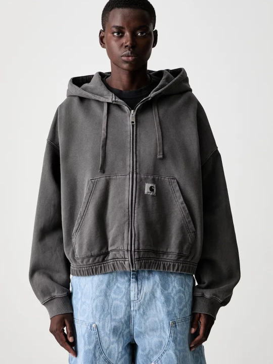 Zdjęcie produktu Carhartt WIP W Hooded Hoggard bluza rozpinana z kapturem bawełniana damska
