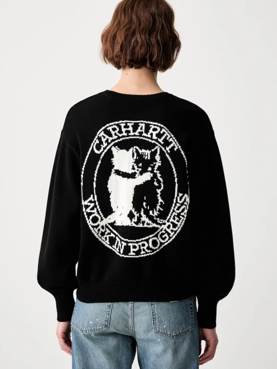 Zdjęcie produktu Carhartt WIP W Hugging Cats sweter bawełniany damski